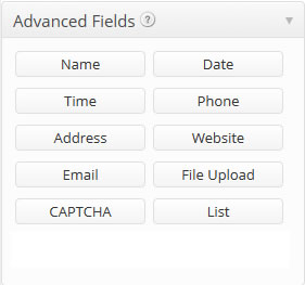 Gravity Forms Advance Fields