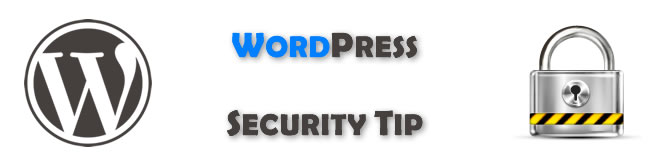 WordPress Security Tip