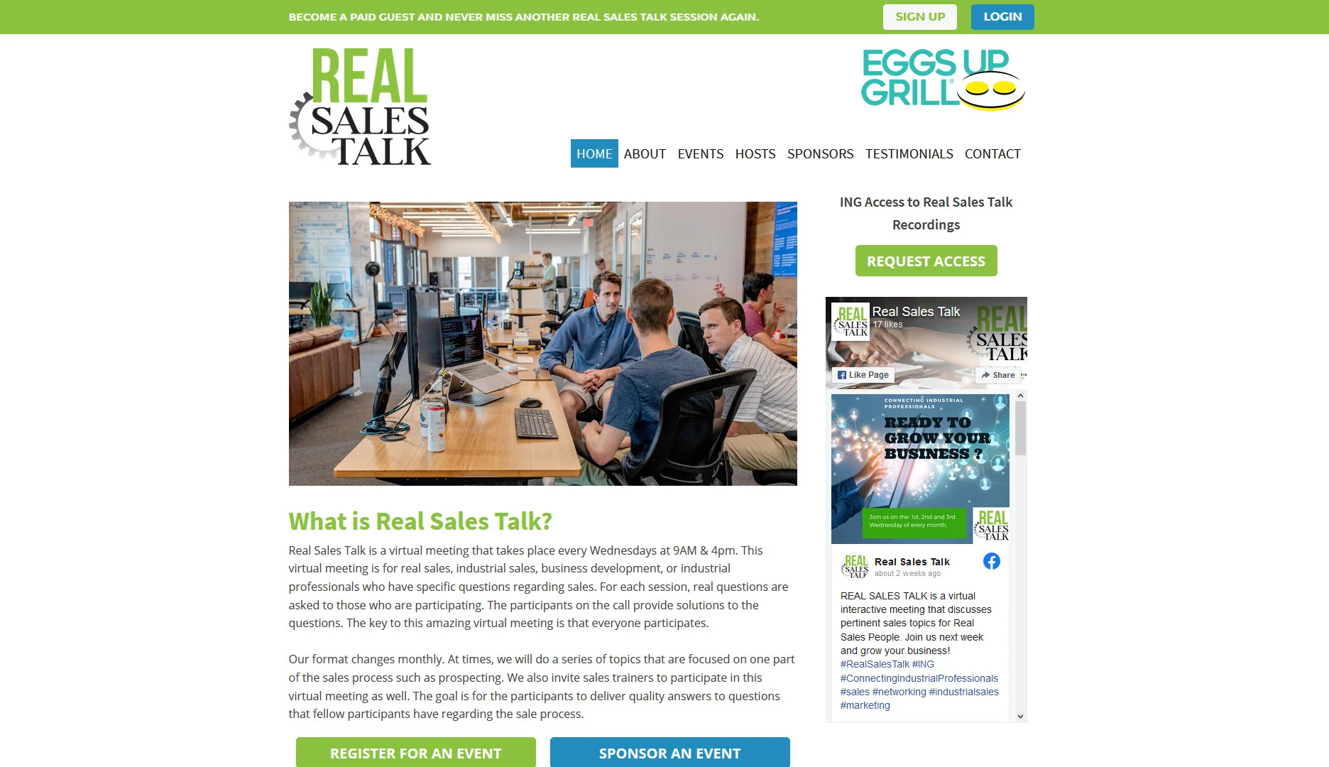 Real Sales Talk Website