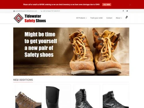 Tidewater Safety Shoes Website